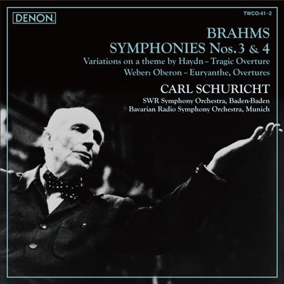Brahms : Symphony No.3&no.4 - Carl Schuricht - Música - TOWER - 4988001749660 - 19 de julho de 2013