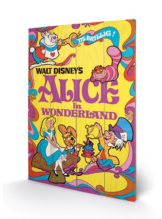 Cover for Alice In Wonderland · DISNEY - Printing on wood 40X59 - Alice in Wonderl (MERCH) (2019)