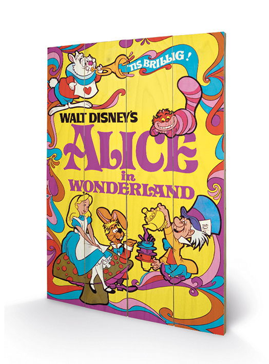 DISNEY - Printing on wood 40X59 - Alice in Wonderl - Alice In Wonderland - Merchandise - Pyramid Posters - 5050574804660 - 7 februari 2019