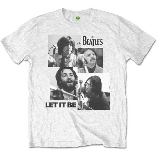 Cover for The Beatles · The Beatles Unisex T-Shirt: Let it Be (Retail Pack) (T-shirt) [size S] [White - Unisex edition]