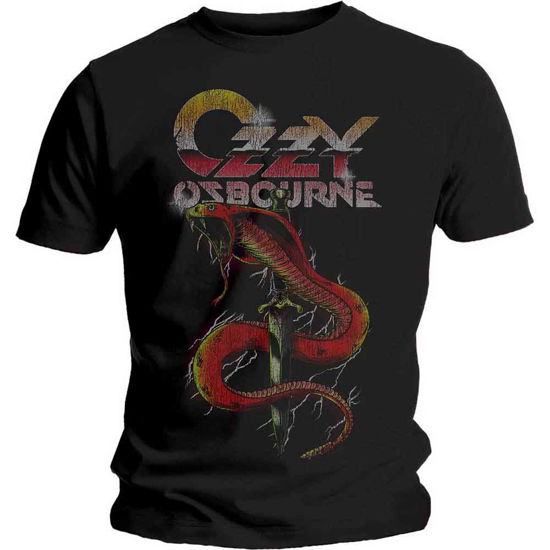 Ozzy Osbourne Unisex T-Shirt: Vintage Snake - Ozzy Osbourne - Fanituote -  - 5056170664660 - 