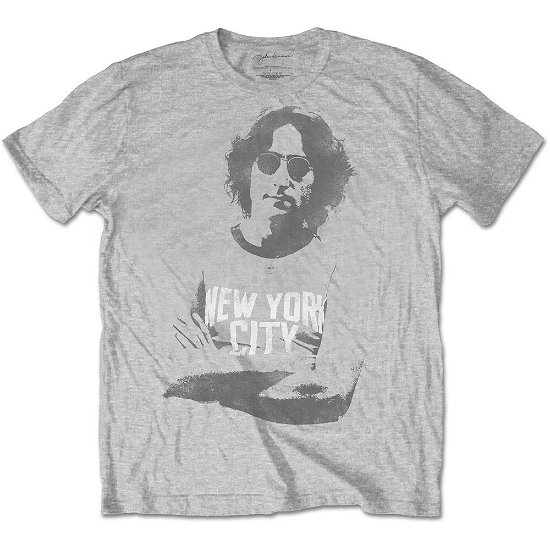 Cover for John Lennon · John Lennon Unisex T-Shirt: New York City Tee (T-shirt) [size S] [Grey - Unisex edition]