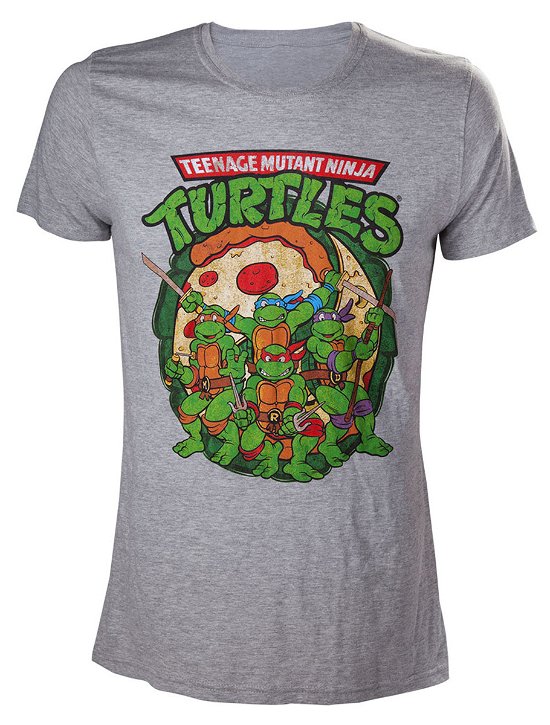 Cover for Teenage Mutant Ninja Turtles · Tmnt - Grey Melange. Ninja With Pizza - Xl (Spielzeug)
