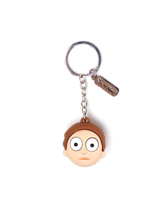 Cover for Rick &amp; Morty · Rick &amp; Morty - Morty Face 3d Rubber Keychain (Toys)