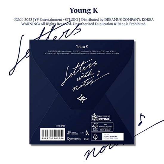 Cover for YOUNG K (DAY6) · Letters With Notes (CD) (2023)