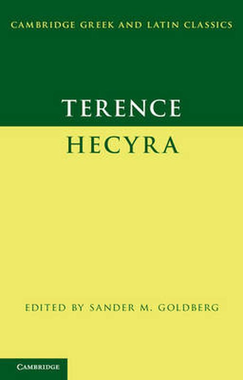Cover for Terence · Terence: Hecyra - Cambridge Greek and Latin Classics (Paperback Book) (2013)