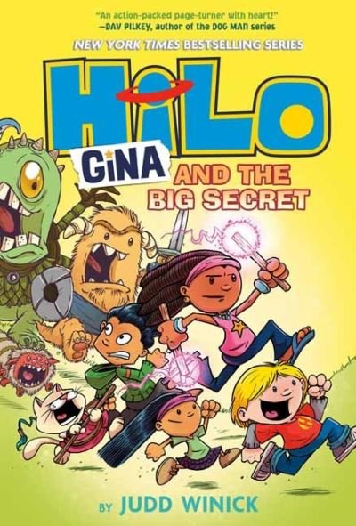 Cover for Judd Winick · Hilo Book 8: Gina and the Big Secret - Hilo (Hardcover bog) (2022)