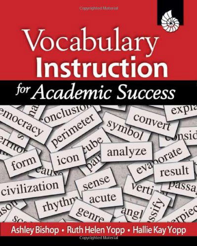 Cover for Hallie Kay Yopp · Vocabulary Instruction for Academic Success (Paperback Book) (2008)