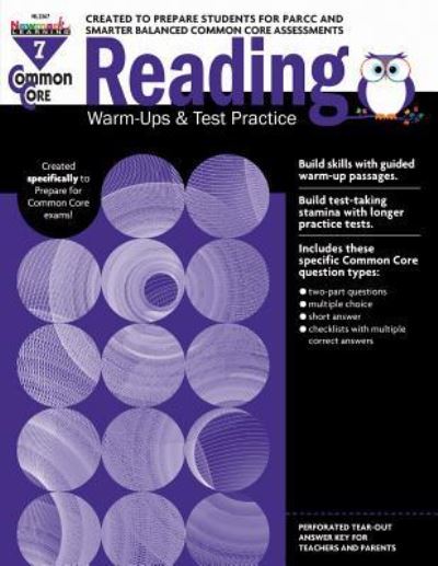 Cover for Newmark Learning · Common Core Reading: Warm-Ups and Test Practice Grade 7 Teacher Resource (Paperback Book) (2019)