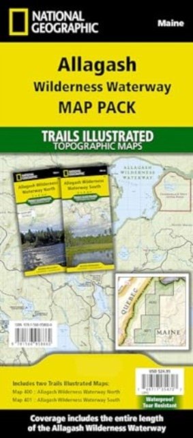 Allagash Wilderness Waterway [Map Pack Bundle] - National Geographic Maps - Bøger - National Geographic Maps - 9781566958660 - 4. september 2020
