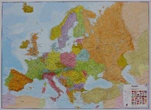 Europe - Europa political wall map laminated - Maps International - Bøker - Maps International - 9781903030660 - 1. mars 2019