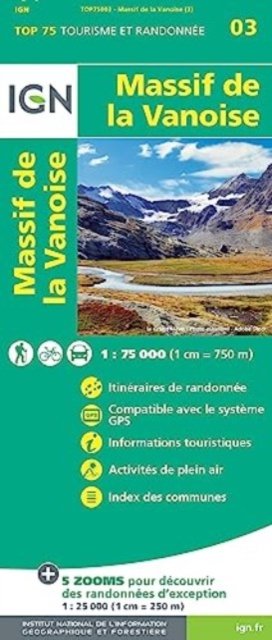 Cover for Massif de la Vanoise - TOP 75 (Landkarten) (2023)