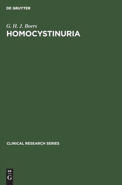 Homocystinuria Paperb. Crs 3 - Boers - Libros -  - 9783110133660 - 1986
