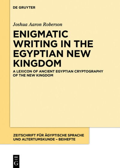 Cover for Roberson · Enigmatic Writing in the Egypt (Book) (2020)