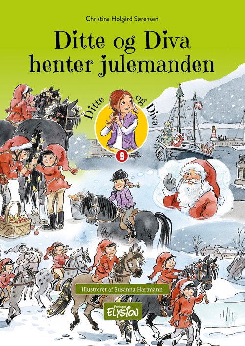 Cover for Christina Holgård Sørensen · Ditte og Diva: Ditte og Diva henter julemanden (Innbunden bok) [1. utgave] (2024)