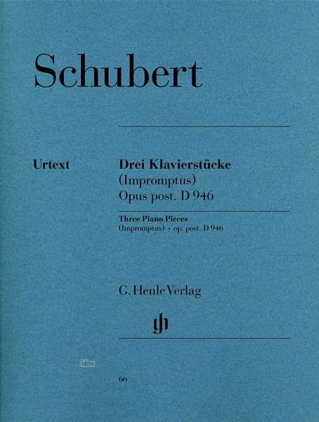 Cover for Schubert · 3 Klav.stücke (Impr.)Nachl.HN66 (Book) (2018)