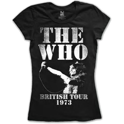 The Who Ladies T-Shirt: British Tour 1973 - The Who - Gadżety - Bravado - 5055295338661 - 
