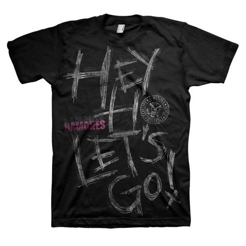 Ramones Unisex T-Shirt: Hey Ho - Ramones - Fanituote - ROFF - 5055295367661 - maanantai 19. tammikuuta 2015