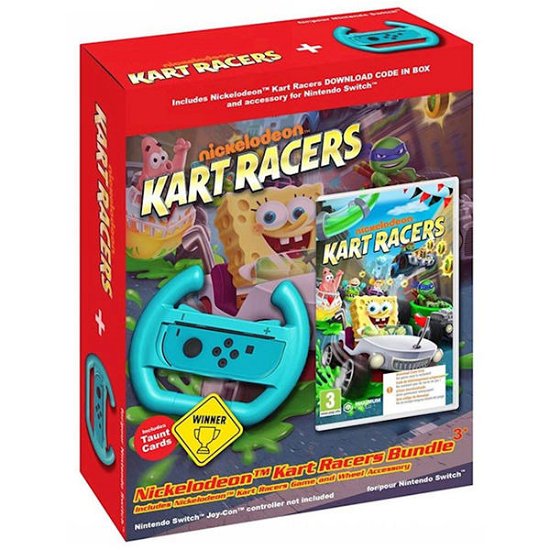 Cover for Maximum Games · Nickelodeon Kart Racers Wheel Bundle Code in Box Switch (Legetøj) (2021)