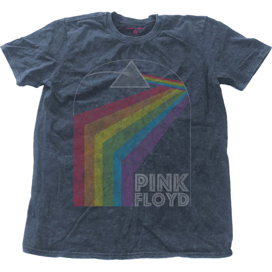 Cover for Pink Floyd · Pink Floyd Unisex T-Shirt: Prism Arch (Wash Collection) (T-shirt) [size S] [Blue - Unisex edition] (2017)