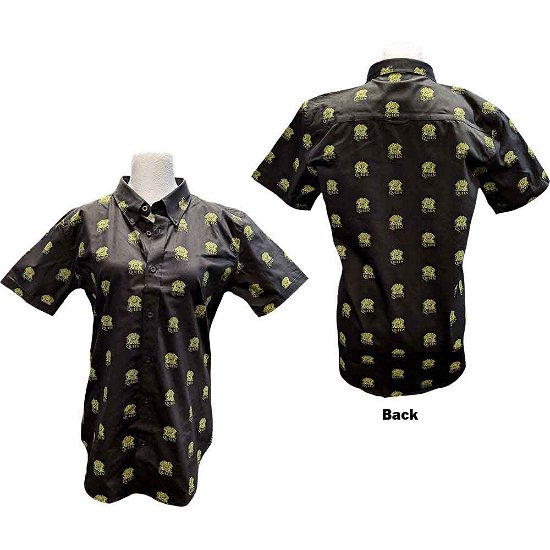 Queen Unisex Casual Shirt: Crest Pattern (All Over Print) - Queen - Merchandise -  - 5056368613661 - 