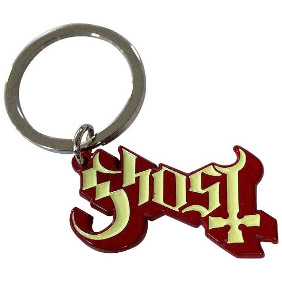 Ghost  Keychain: Logo Red Shadow - Ghost - Gadżety -  - 5056737235661 - 