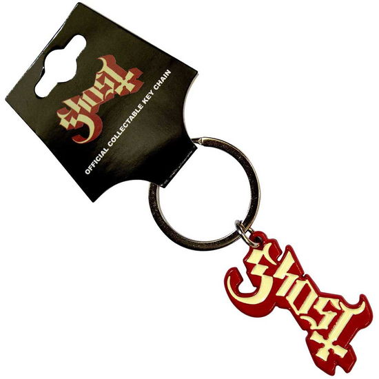 Ghost Keychain: Logo Red Shadow - Ghost - Merchandise - - 5056737235661 - February 12, 2024