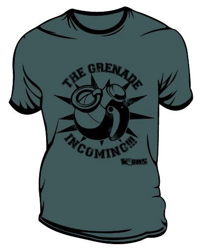 Grenade Incoming   TShirt SMALL Clothing - Worms - Produtos -  - 5060214948661 - 2020