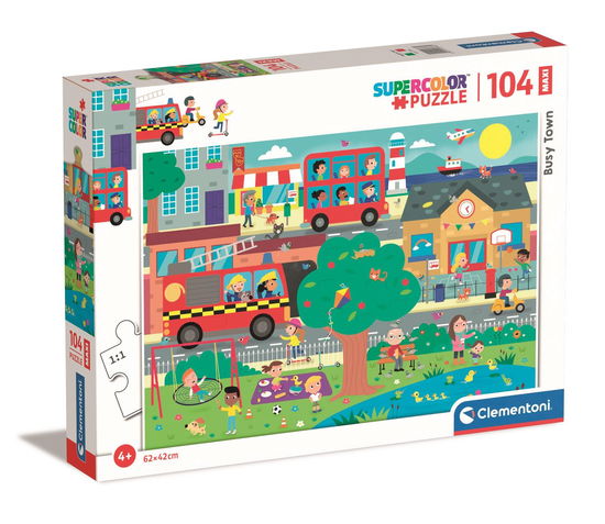 Clementoni Maxi Puzzel Drukke Stad 104st. - Clementoni - Inne -  - 8005125237661 - 