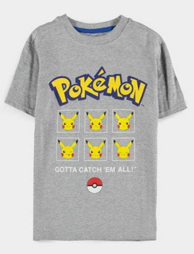 Cover for Pokemon · Pokemon: Pika Expressions Core Grey (T-Shirt Bambino 122/128) (MERCH)