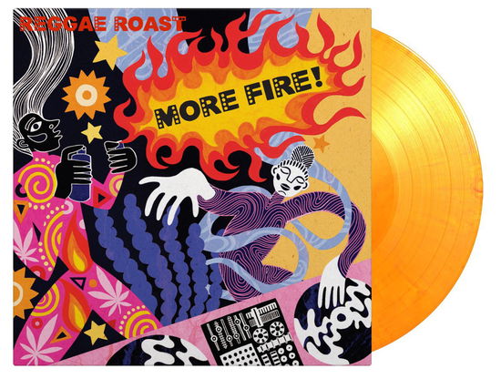 Cover for Reggae Roast · More Fire (LP) [Flaming Coloured Vinyl edition] (2023)