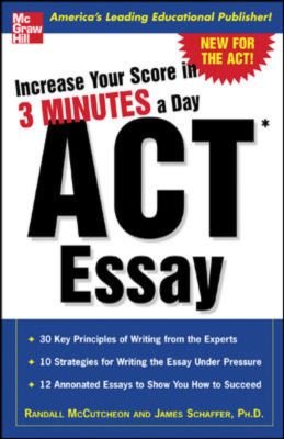 Cover for James Schaffer · Increase Your Score in 3 Minutes a Day: Act Essay (Pocketbok) [Canadn edition] (2005)