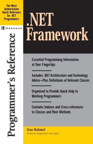 Cover for Dan Rahmel · .net Framework Programmer's Reference (Pocketbok) (2002)