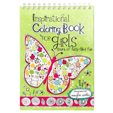 Cover for Co-inspirational Coloring Book for Girls (Hc) (Book) (2016)