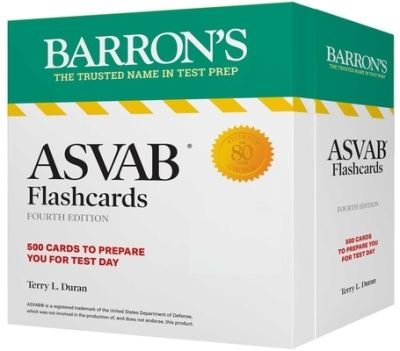 Cover for Terry L Duran · ASVAB Flashcards, Fourth Edition: Up-To-Date Practice + Sorting Ring for Custom Review (Cards) (2022)