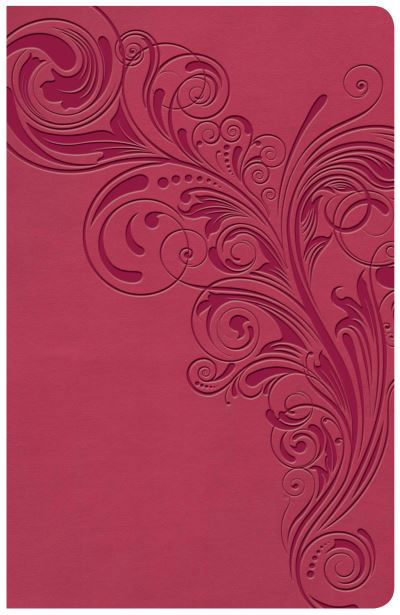 Cover for Holman Bible Staff Holman Bible Staff · KJV Large Print Personal Size Reference Bible, Pink Leathertouch Indexed (Leather Book) (2019)