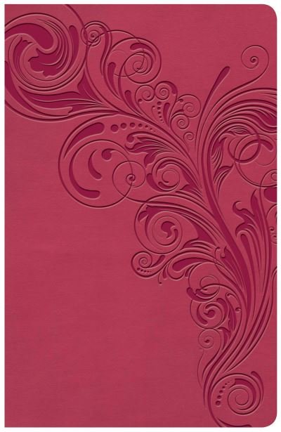 Cover for Holman Bible Staff Holman Bible Staff · KJV Large Print Personal Size Reference Bible, Pink Leathertouch Indexed (Läderbok) (2019)
