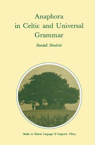 R. Hendrick · Anaphora in Celtic and Universal Grammar - Studies in Natural Language and Linguistic Theory (Hardcover Book) [1988 edition] (1988)