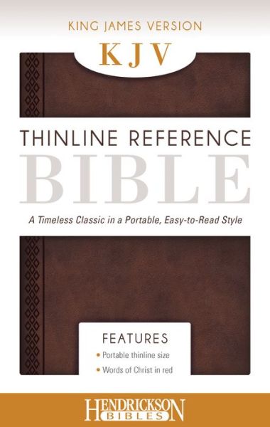 Cover for Hendrickson · KJV Thinline Reference Bible Chestnut Brown (Leather Book) (2014)