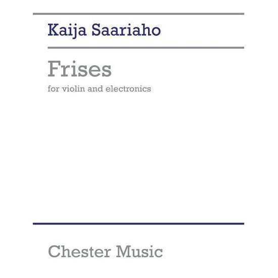 Cover for Kaija Saariaho · Frises (N/A) (2020)