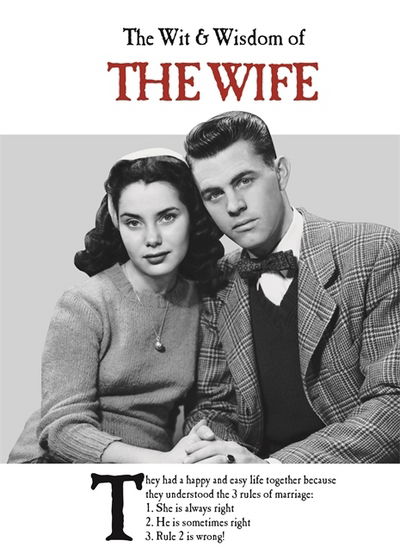 Cover for Emotional Rescue · The Wit and Wisdom of the Wife: the perfect Mother’s Day gift  from the BESTSELLING Greetings Cards Emotional Rescue - The Wit and Wisdom of... (Hardcover Book) (2017)