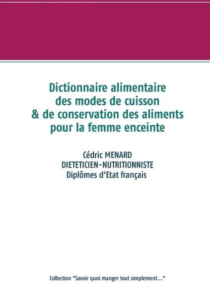 Cover for Menard · Dictionnaire des modes de cuisso (Buch) (2020)