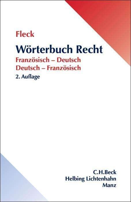 Cover for Fleck · Wörterbuch Recht, Französisch-Deu (Bog)