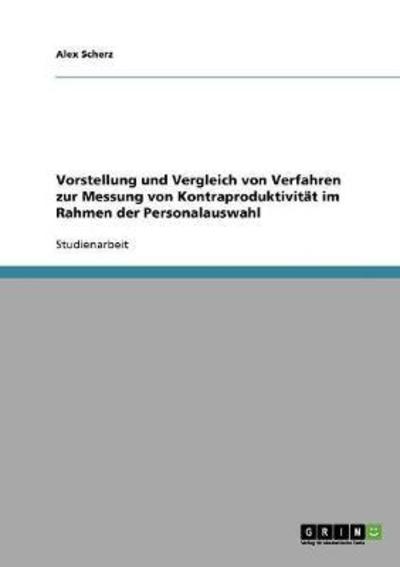 Cover for Scherz · Vorstellung und Vergleich von Ve (Book) [German edition] (2013)