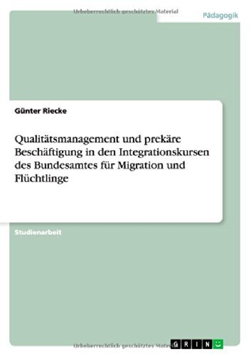 Cover for Riecke · Qualitätsmanagement und prekäre (Bok) [German edition] (2014)