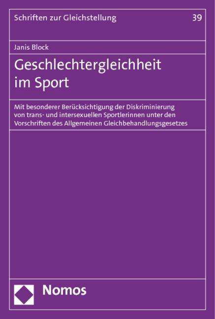Cover for Block · Geschlechtergleichheit im Sport (Book)