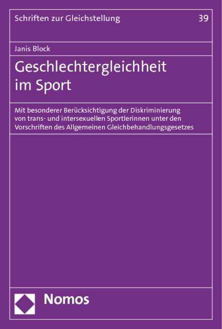 Geschlechtergleichheit im Sport - Block - Books -  - 9783848716661 - 