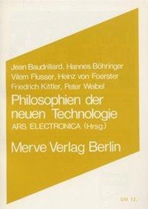 Cover for Jean Baudrillard · Philosophien der neuen Technologien (Paperback Book) (1989)