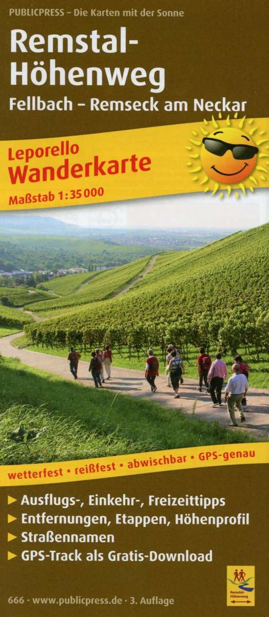 Remstal High Trail, hiking map 1:35,000 - Publicpress - Boeken - Freytag-Berndt - 9783899206661 - 11 augustus 2016