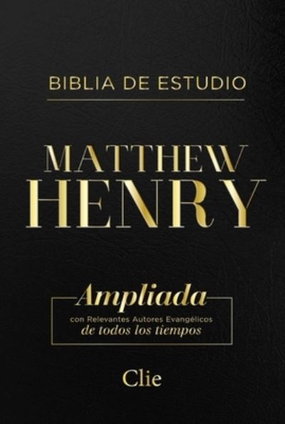 Cover for Matthew Henry · Rvr Biblia de Estudio Matthew Henry, Leathersoft, Negro, Con Indice (Leather Book) (2021)